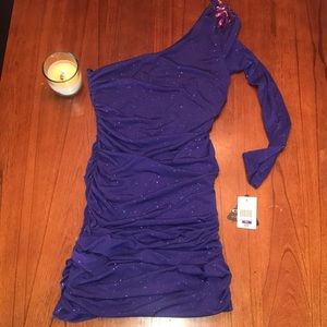 Super fun purple sparkle party dress! NWT